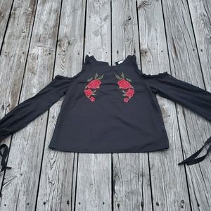 Night Out Black Blouse